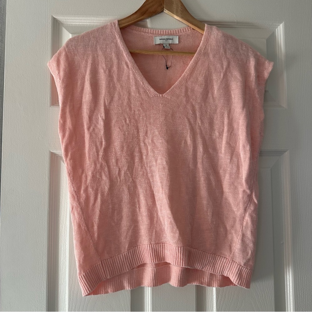 Banana Republic Soft Pink Knit Top
